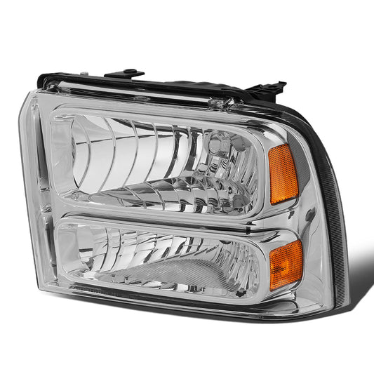FAROS OE STYLE - 05-07 FORD F-250, F-350, F-450, F-550 SUPER DUTY - H13 HEADLIGHT / 3157A PARKING - CHROME HOUSING - LEFT