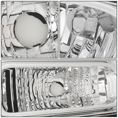 FAROS OE STYLE - 05-07 FORD F-250, F-350, F-450, F-550 SUPER DUTY - H13 HEADLIGHT / 3157A PARKING - CHROME HOUSING - LEFT