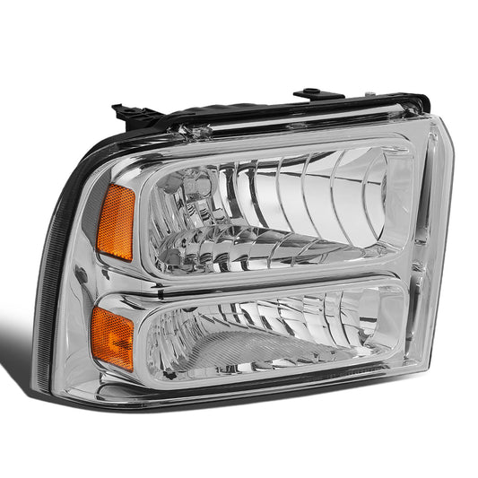 FAROS OE STYLE - 05-07 FORD F-250, F-350, F-450, F-550 SUPER DUTY - H13 HEADLIGHT / 3157A PARKING - CHROME HOUSING - RIGHT