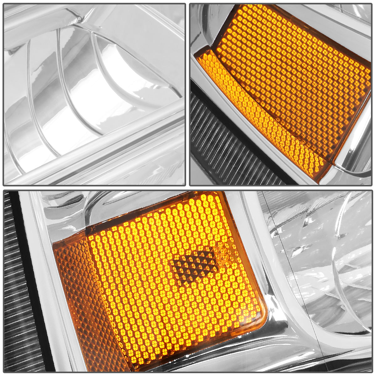 FAROS OE STYLE - 05-07 FORD F-250, F-350, F-450, F-550 SUPER DUTY - H13 HEADLIGHT / 3157A PARKING - CHROME HOUSING - RIGHT