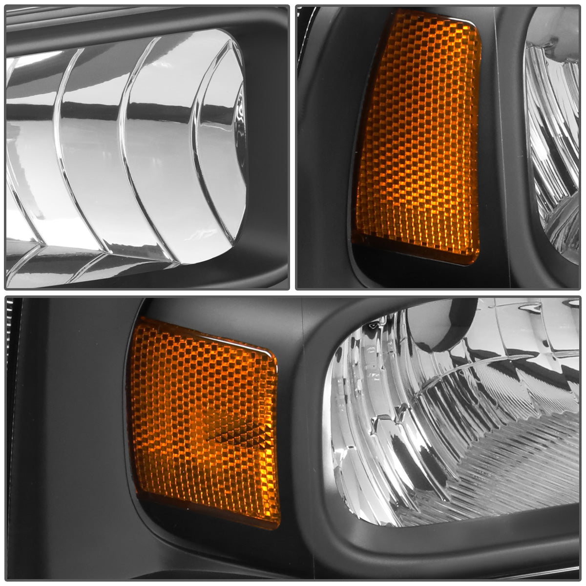 FAROS OE STYLE - 05-07 FORD F-250, F-350, F-450, F-550 SUPER DUTY - H13 HEADLIGHT / 3157A PARKING - BLACK HOUSING - RIGHT