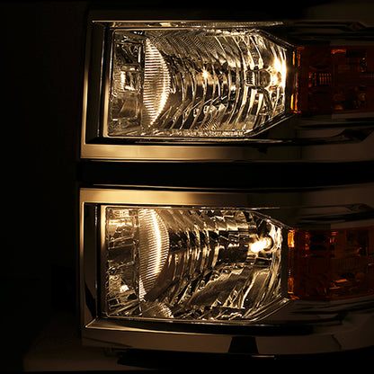 FAROS OE STYLE - 14-15 CHEVROLET SILVERADO 1500 - FITS MODELS WITH HALOGEN HEADLIGHTS ONLY - H11 LOW BEAM / 9005 HIGH BEAM - LEFT