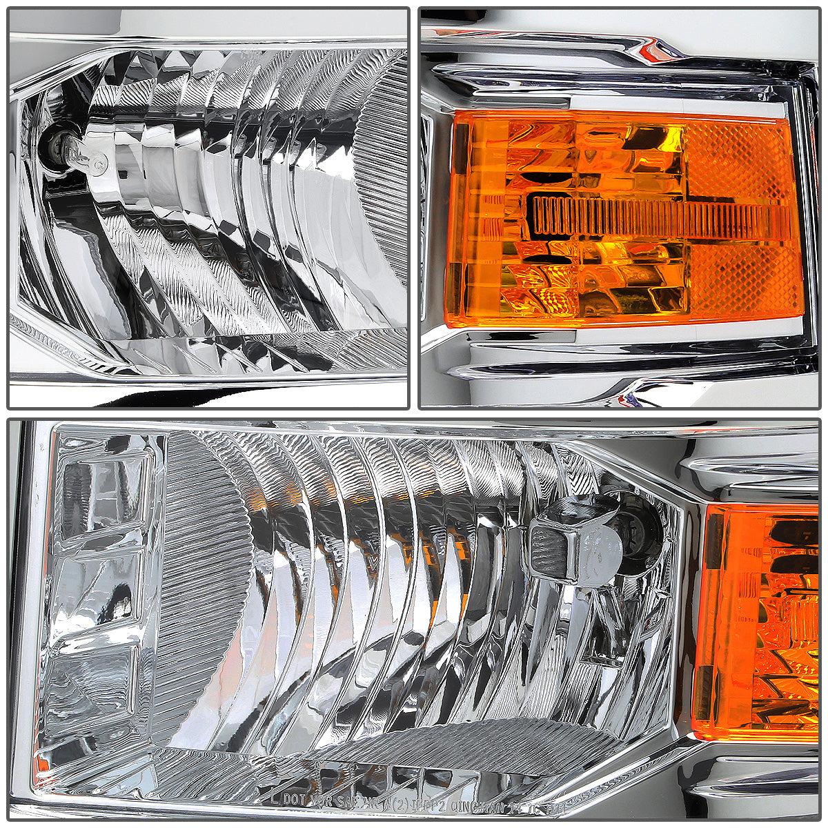 FAROS OE STYLE - 14-15 CHEVROLET SILVERADO 1500 - FITS MODELS WITH HALOGEN HEADLIGHTS ONLY - H11 LOW BEAM / 9005 HIGH BEAM - LEFT