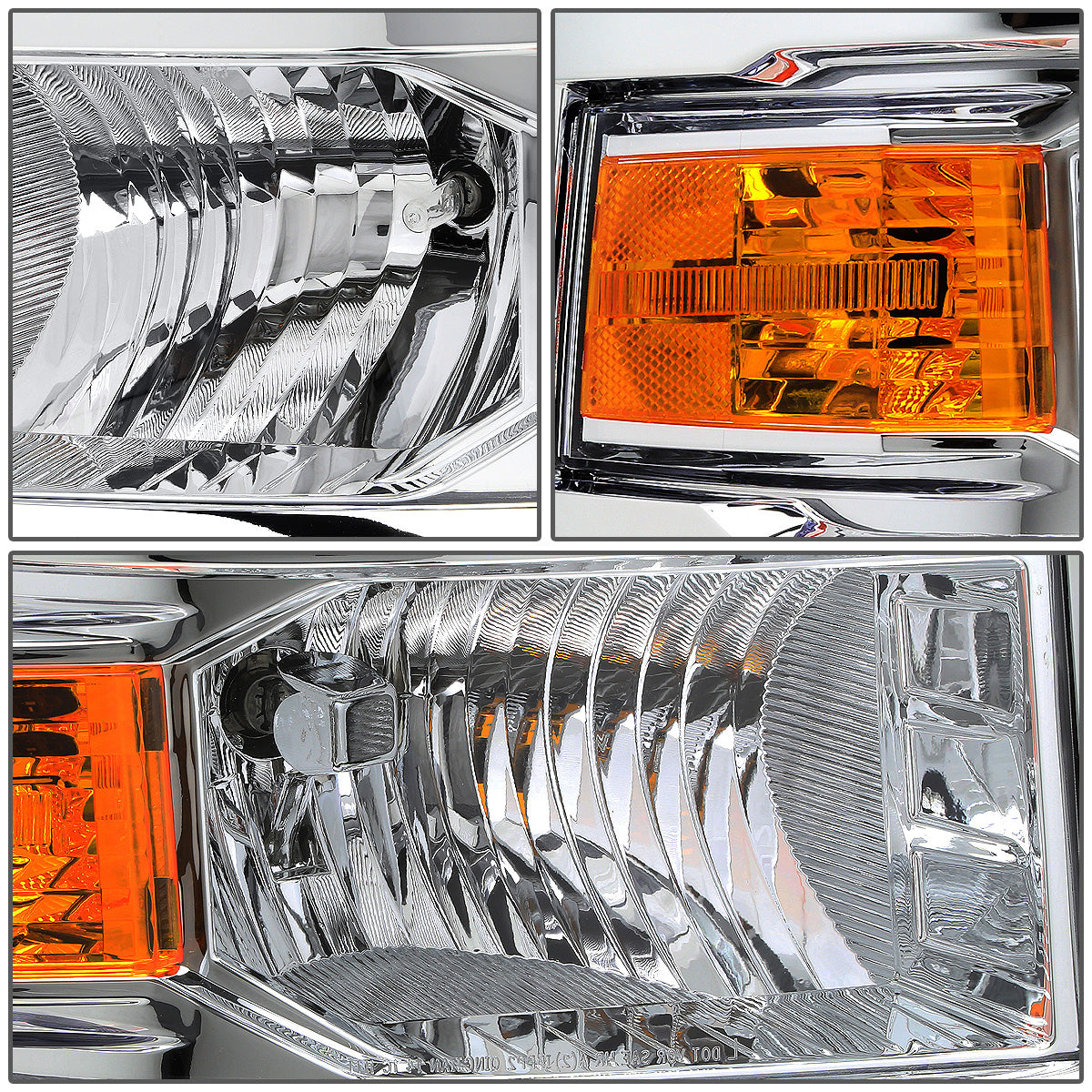 FAROS OE STYLE - 14-15 CHEVROLET SILVERADO 1500 - FITS MODELS WITH HALOGEN HEADLIGHTS ONLY - H11 LOW BEAM / 9005 HIGH BEAM - RIGHT