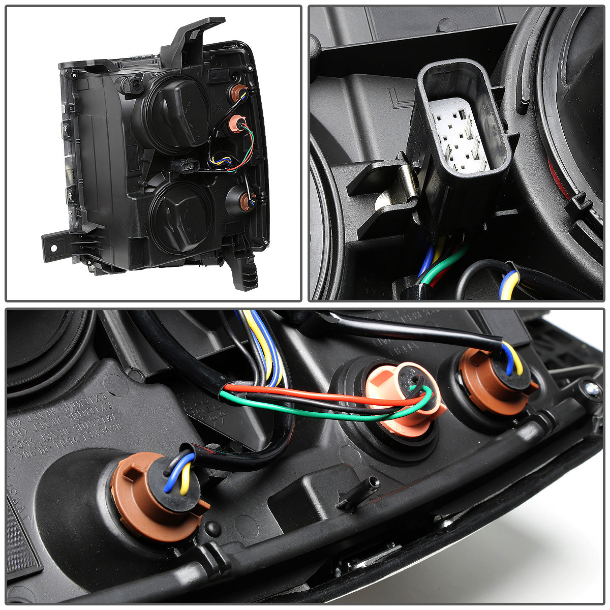 FAROS OE STYLE - 14-15 CHEVROLET SILVERADO 1500 - FITS MODELS WITH HALOGEN HEADLIGHTS ONLY - H11 LOW BEAM / 9005 HIGH BEAM - RIGHT