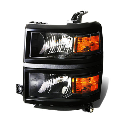 FAROS OE STYLE - 14-15 CHEVROLET SILVERADO 1500 - USES 9005 HIGH/H11 LOW BEAM BULBS - BLACK HOUSING - LEFT