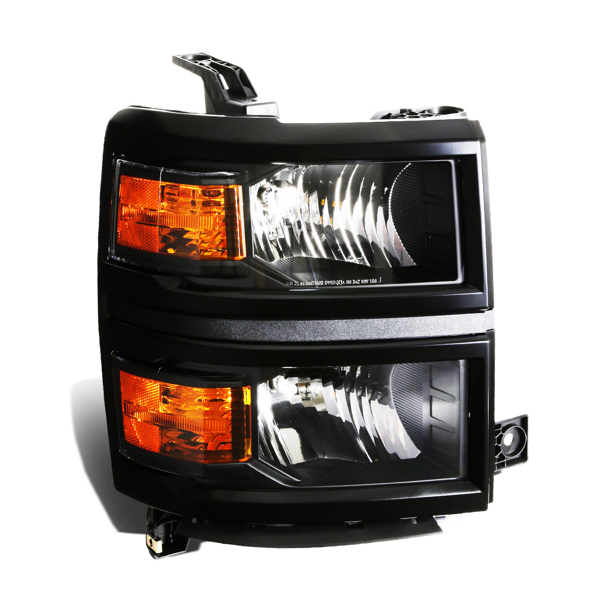 FAROS OE STYLE - 14-15 CHEVROLET SILVERADO 1500 - USES 9005 HIGH/H11 LOW BEAM BULBS - BLACK HOUSING - RIGHT