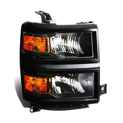 FAROS OE STYLE - 14-15 CHEVROLET SILVERADO 1500 - USES 9005 HIGH/H11 LOW BEAM BULBS - BLACK HOUSING - RIGHT