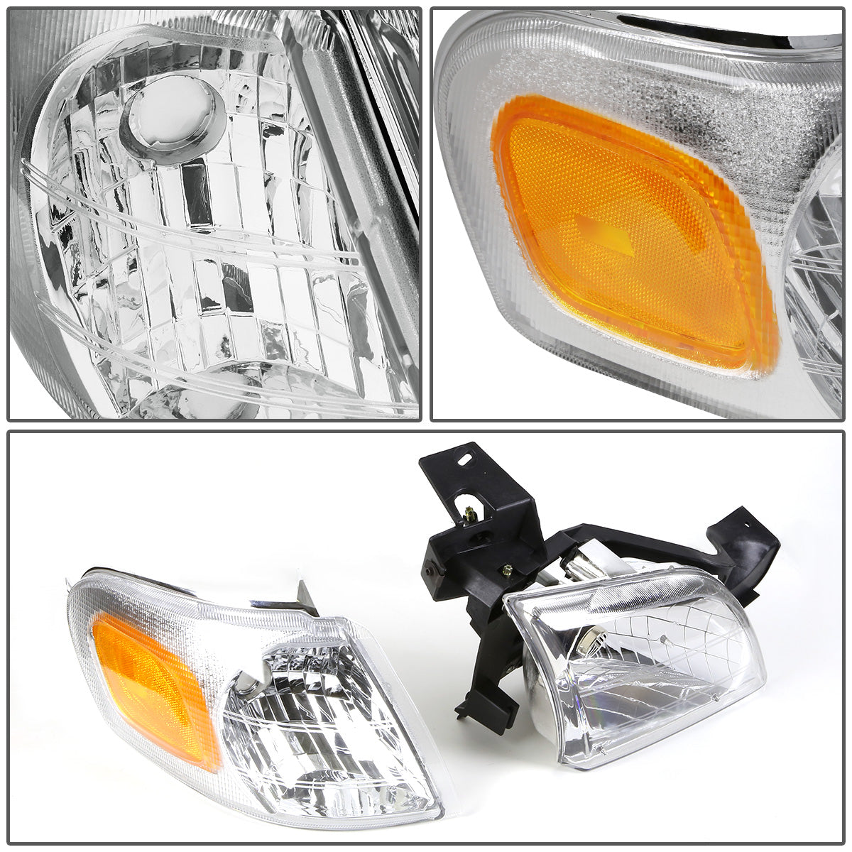 FAROS OE STYLE - 97-05 CHEVROLET VENTURE / 97-04 OLDSMOBILE SILHOUETTE / 99-05 PONTIAC MONTANA / 97-99 PONTIAC TRANS SPORT - USES 9004 / HB1 BULBS - CHROME HOUSING - RIGHT