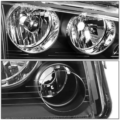 FAROS OE STYLE - 06-10 DODGE CHARGER - USES 9004 / USES 9005XS HIGH/9006XS LOW BEAM BULBS - BLACK HOUSING - RIGHT