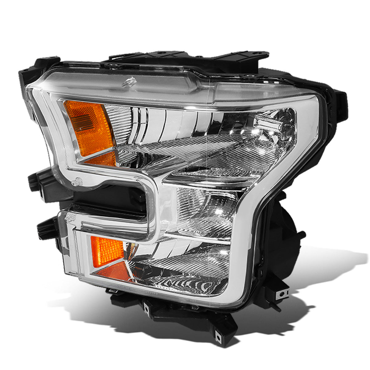 FAROS OE STYLE - 15-17 FORD F-150 - ONLY FITS MODELS W/ COMPOSITE HEADLIGHTS - H11 LOW BEAM / 9005 HIGH BEAM - CHROME HOUSING - LEFT