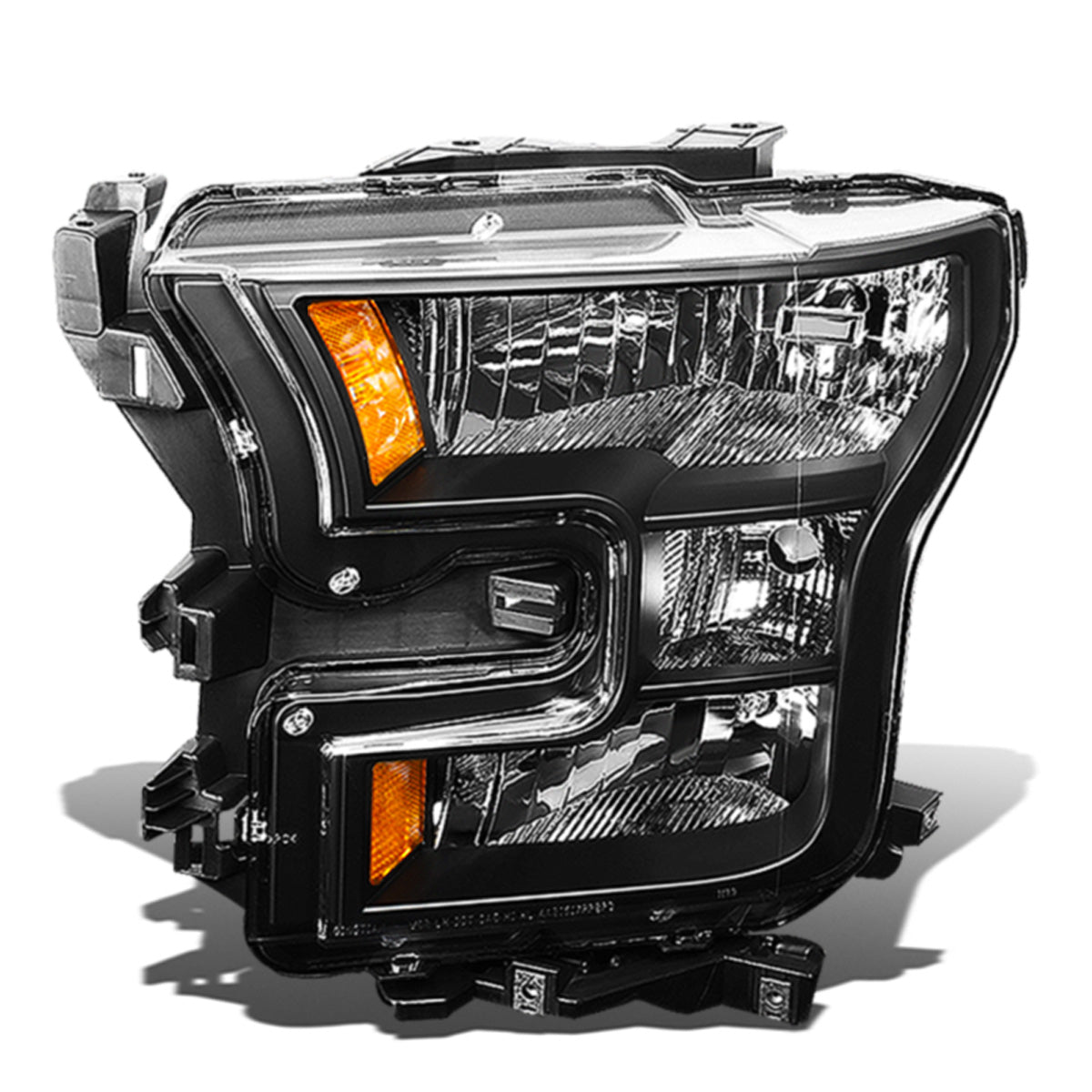 FAROS OE STYLE - 15-17 FORD F-150 - ONLY FITS MODELS W/ COMPOSITE HEADLIGHTS - H11 LOW BEAM / 9005 HIGH BEAM - BLACK HOUSING - LEFT