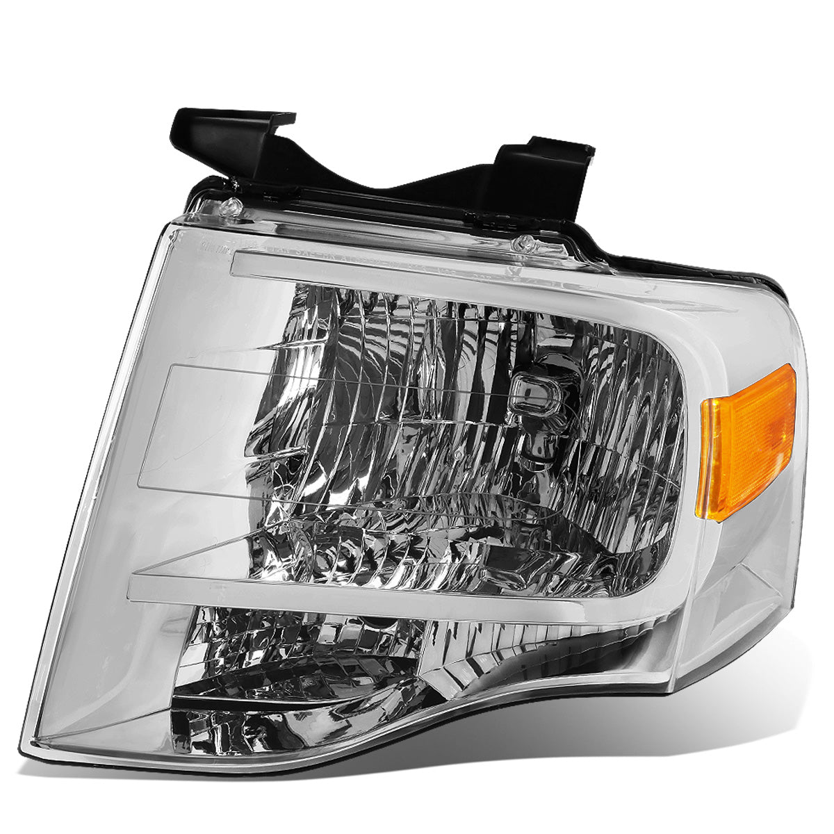 FAROS OE STYLE - 07-14 FORD EXPEDITION - H13 HEADLIGHT / 3157A PARKING - CHROME HOUSING - LEFT