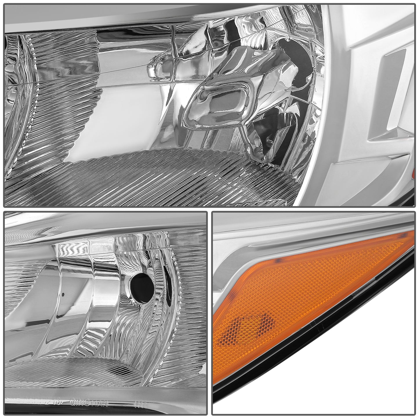 FAROS OE STYLE - 13-16 FORD ESCAPE - WITH FACTORY HALOGEN HEADLAMPS - H11 LOW / 9005 HIGH / 168 MARKER / 7440 TURN SIGNAL - CHROME HOUSING - LEFT