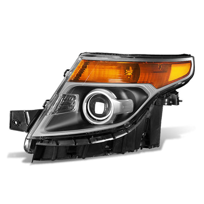 FAROS OE STYLE - 11-15 FORD EXPLORER - USES H7 HIGH/LOW BEAM BULBS - BLACK HOUSING - LEFT