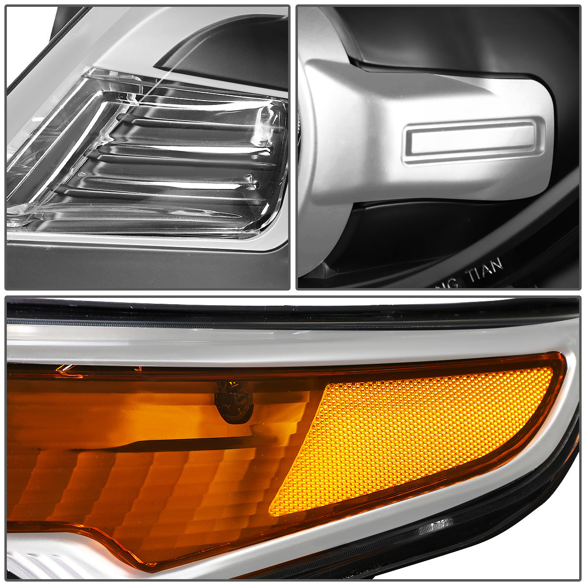 FAROS OE STYLE - 11-15 FORD EXPLORER - USES H7 HIGH/LOW BEAM BULBS - BLACK HOUSING - LEFT