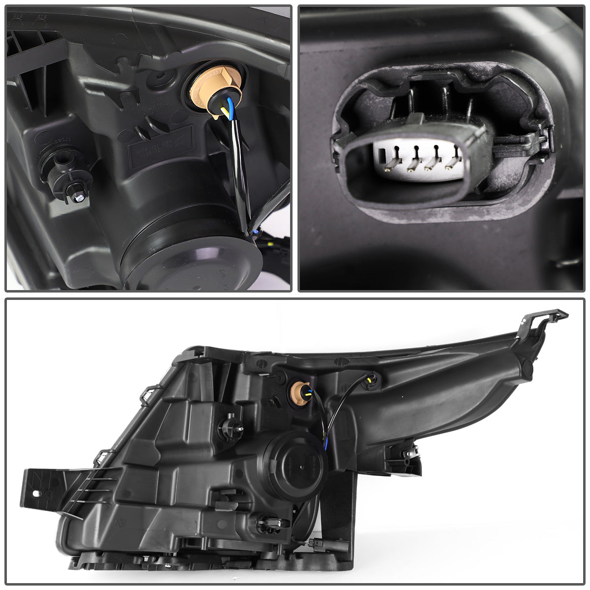 FAROS OE STYLE - 11-15 FORD EXPLORER - USES H7 HIGH/LOW BEAM BULBS - BLACK HOUSING - RIGHT