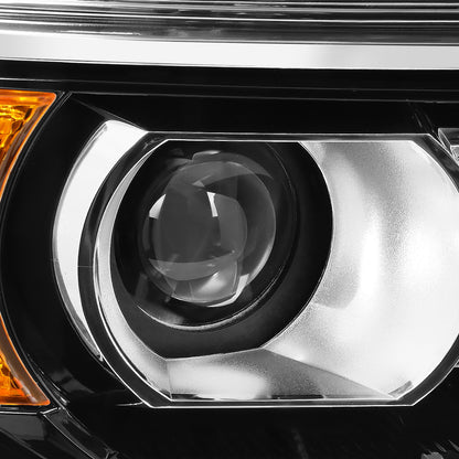 FAROS OE STYLE - 14-18 GMC SIERRA 1500 / 15-19 GMC SIERRA 2500HD, 3500HD - ONLY FITS HALOGEN HEADLIGHT MODELS WITHOUT LED DRL - H7 HIGH & LOW - BLACK HOUSING - RIGHT