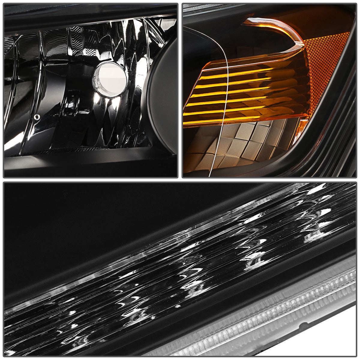 FAROS OE STYLE - 13-15 HONDA ACCORD 4-DOOR - DOES NOT FIT EX-L / TOURING MODELS W/ LED DRL - USES 9005 HIGH/H11 LOW BEAM BULBS - LEFT