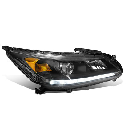 FAROS OE STYLE - 13-15 HONDA ACCORD 4-DOOR EX-L V-6; TOURING; SEDAN; HALOGEN - W/ LED DAYTIME RUNNING LIGHTS - USES 9005 HIGH/H11 LOW BEAM BULBS - RIGHT
