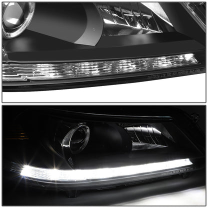 FAROS OE STYLE - 13-15 HONDA ACCORD 4-DOOR EX-L V-6; TOURING; SEDAN; HALOGEN - W/ LED DAYTIME RUNNING LIGHTS - USES 9005 HIGH/H11 LOW BEAM BULBS - RIGHT