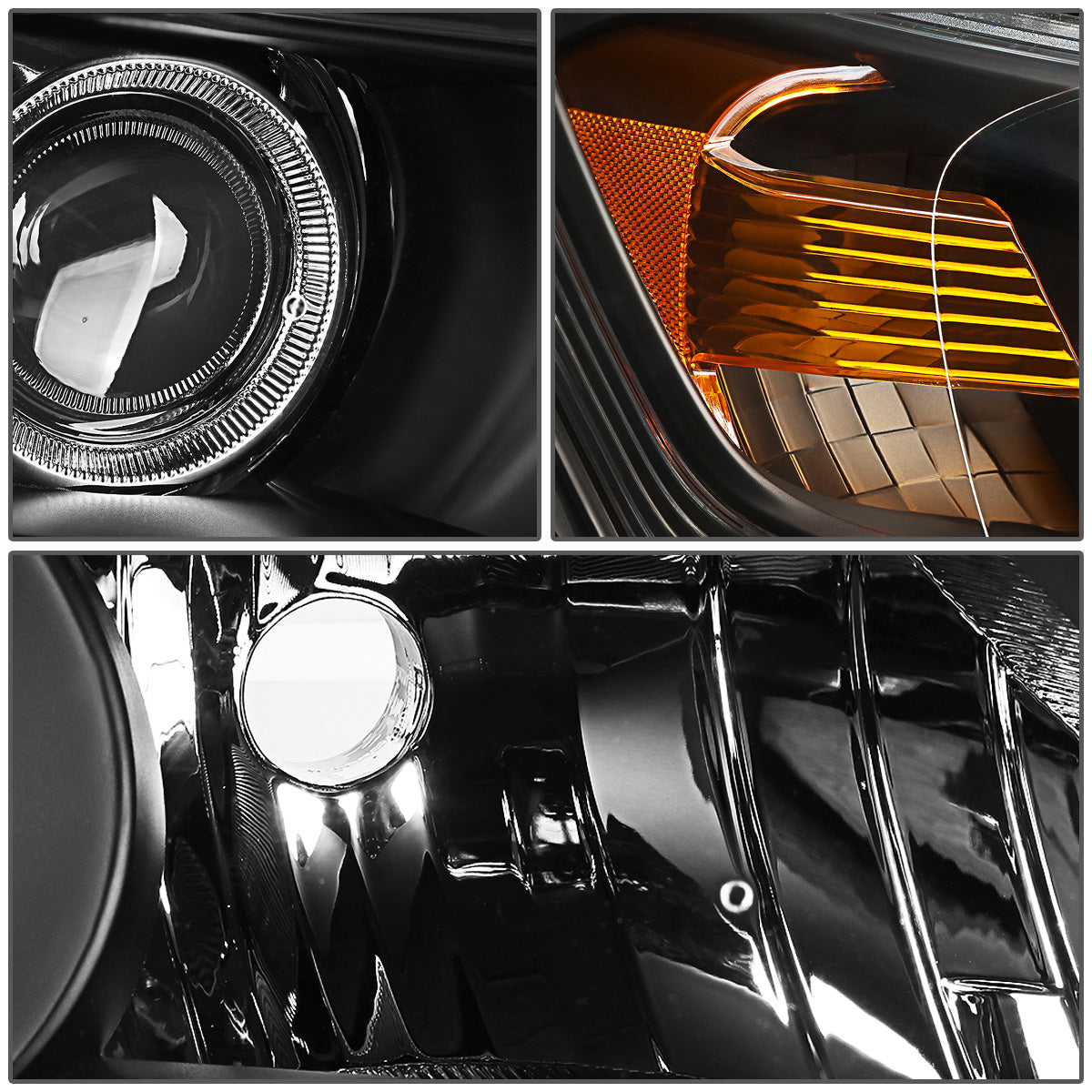 FAROS OE STYLE - 13-15 HONDA ACCORD 4-DOOR EX-L V-6; TOURING; SEDAN; HALOGEN - W/ LED DAYTIME RUNNING LIGHTS - USES 9005 HIGH/H11 LOW BEAM BULBS - RIGHT