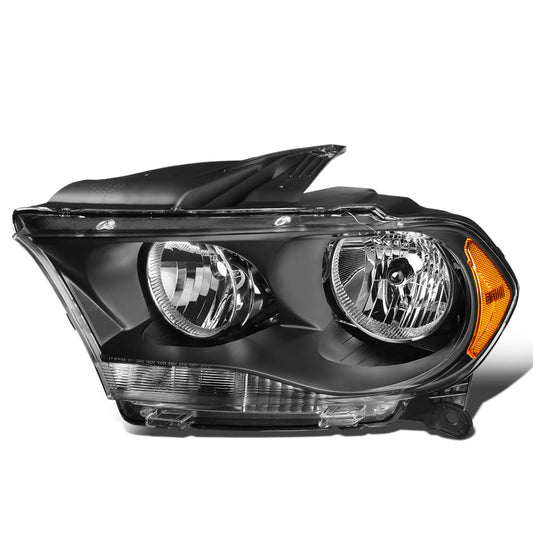 FAROS OE STYLE - 11-13 DODGE DURANGO - ONLY FITS MODELS W/ HALOGEN HEADLIGHTS - H11 LOW BEAM / 9005 HIGH BEAM - BLACK HOUSING - LEFT