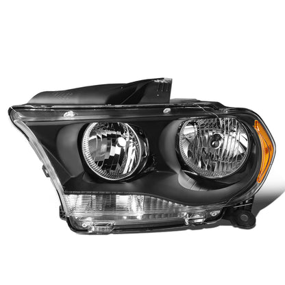 FAROS OE STYLE - 11-13 DODGE DURANGO - ONLY FITS MODELS W/ HALOGEN HEADLIGHTS - H11 LOW BEAM / 9005 HIGH BEAM - BLACK HOUSING - LEFT