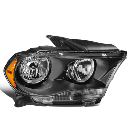 FAROS OE STYLE - 11-13 DODGE DURANGO - ONLY FITS MODELS W/ HALOGEN HEADLIGHTS - H11 LOW BEAM / 9005 HIGH BEAM - BLACK HOUSING - RIGHT