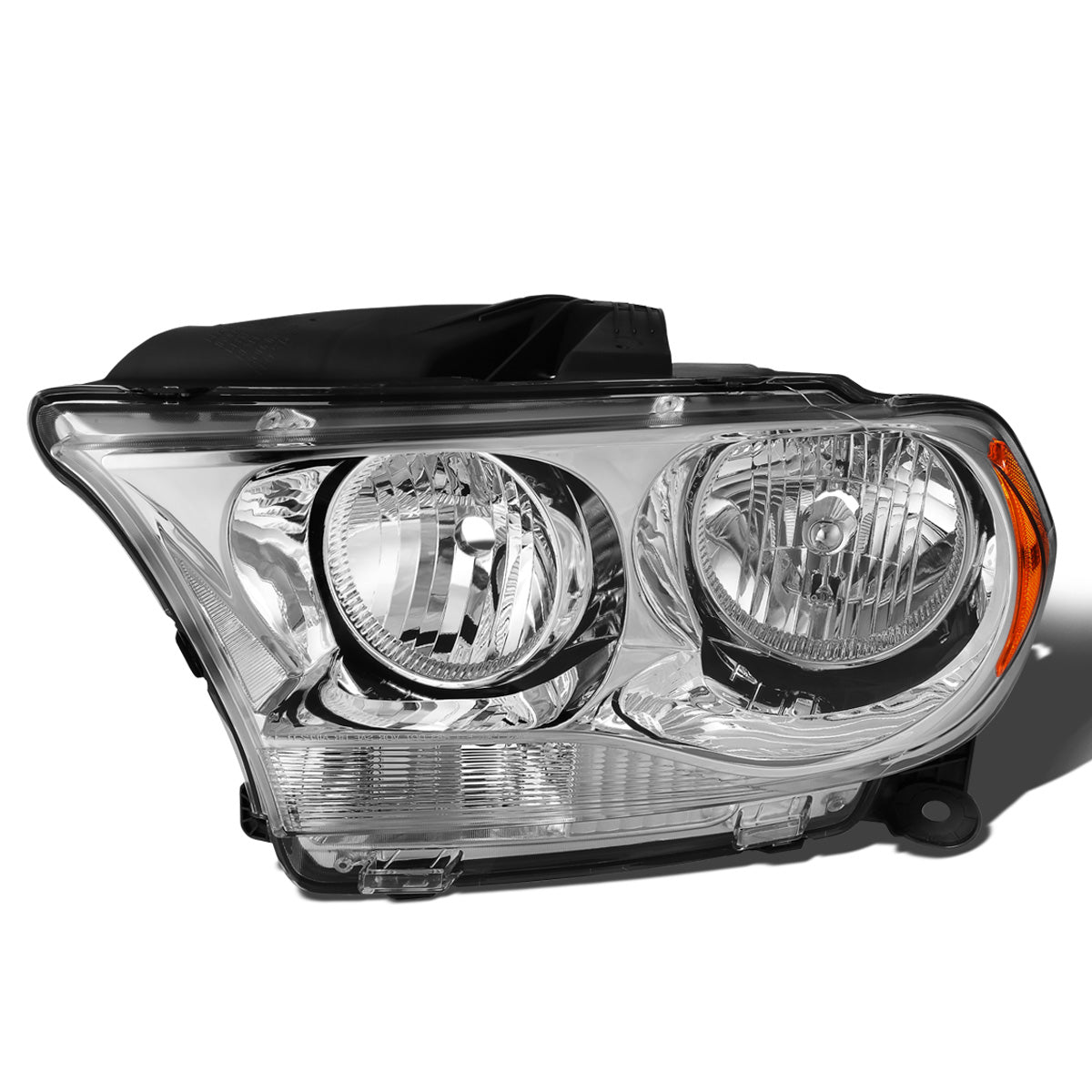 FAROS OE STYLE - 11-13 DODGE DURANGO - ONLY FITS MODELS W/ HALOGEN HEADLIGHTS - H11 LOW BEAM / 9005 HIGH BEAM - CHROME HOUSING - LEFT