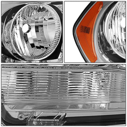 FAROS OE STYLE - 11-13 DODGE DURANGO - ONLY FITS MODELS W/ HALOGEN HEADLIGHTS - H11 LOW BEAM / 9005 HIGH BEAM - CHROME HOUSING - RIGHT