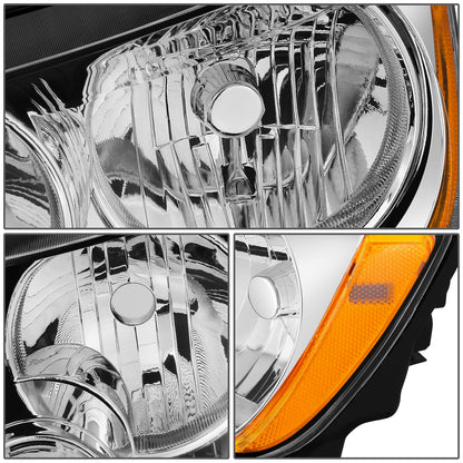 FAROS OE STYLE - 11-13 JEEP GRAND CHEROKEE - H11 LOW / 9005 HIGH / 12961 MARKER / 7443NA TURN SIGNAL - CHROME HOUSING - LEFT