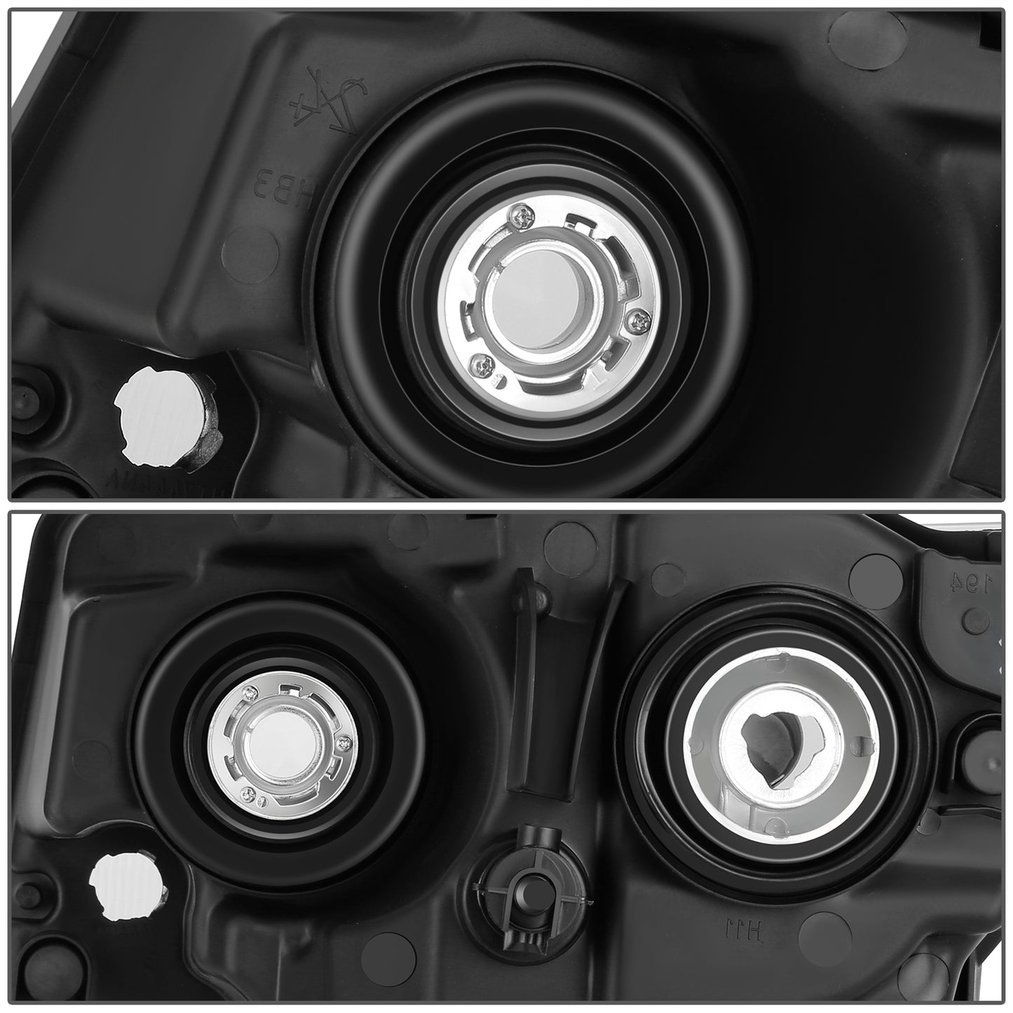 FAROS OE STYLE - 11-13 JEEP GRAND CHEROKEE - H11 LOW / 9005 HIGH / 12961 MARKER / 7443NA TURN SIGNAL - CHROME HOUSING - RIGHT