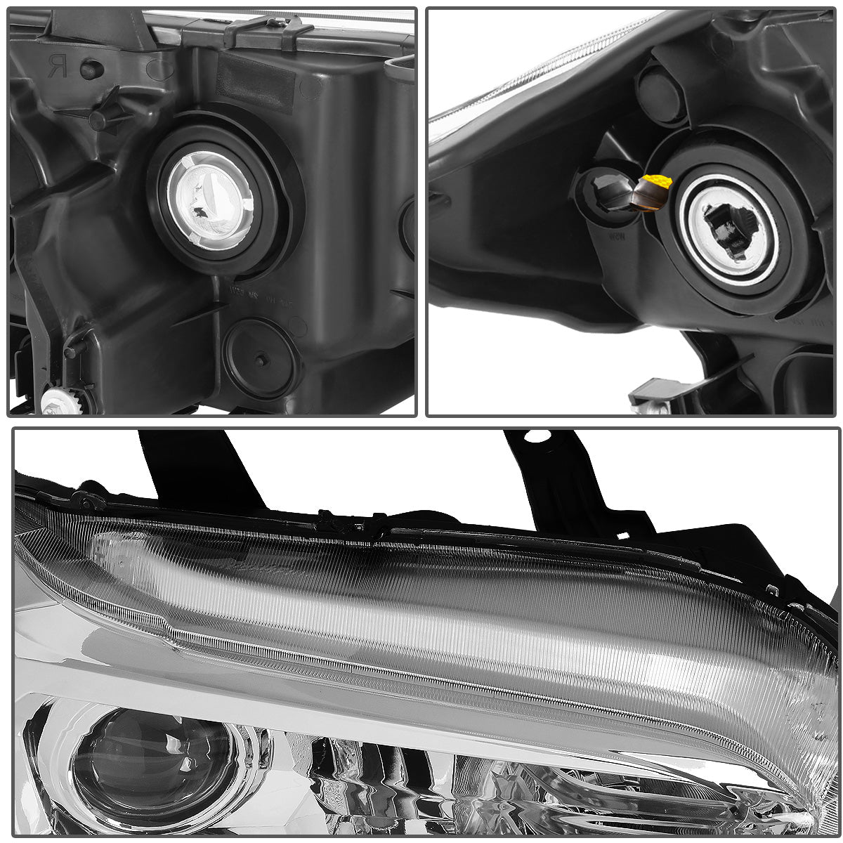 FAROS OE STYLE - 16-18 TOYOTA TACOMA - FITS MODELS W/O LED RUNNING LIGHTS - W/O FOG LAMPS - H11 LOW / H9 HIGH / 7440 SIGNAL / 2825 MARKER - RIGHT