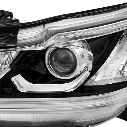 FAROS OE STYLE - 16-17 HONDA ACCORD SEDAN - FITS EX EX-L SE SPORT MODELS W/ HALOGEN HEADLIGHTS & LED DRL - H11 LOW / 9005 HIGH / 7444NA SIGNAL - LEFT