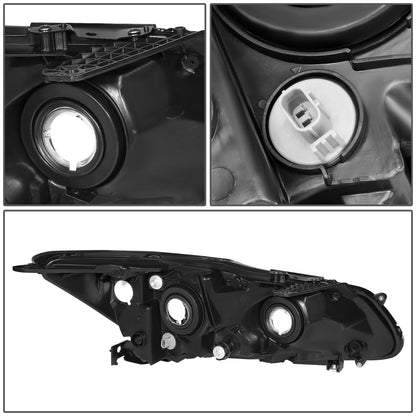 FAROS OE STYLE - 16-17 HONDA ACCORD SEDAN - FITS EX EX-L SE SPORT MODELS W/ HALOGEN HEADLIGHTS & LED DRL - H11 LOW / 9005 HIGH / 7444NA SIGNAL - LEFT