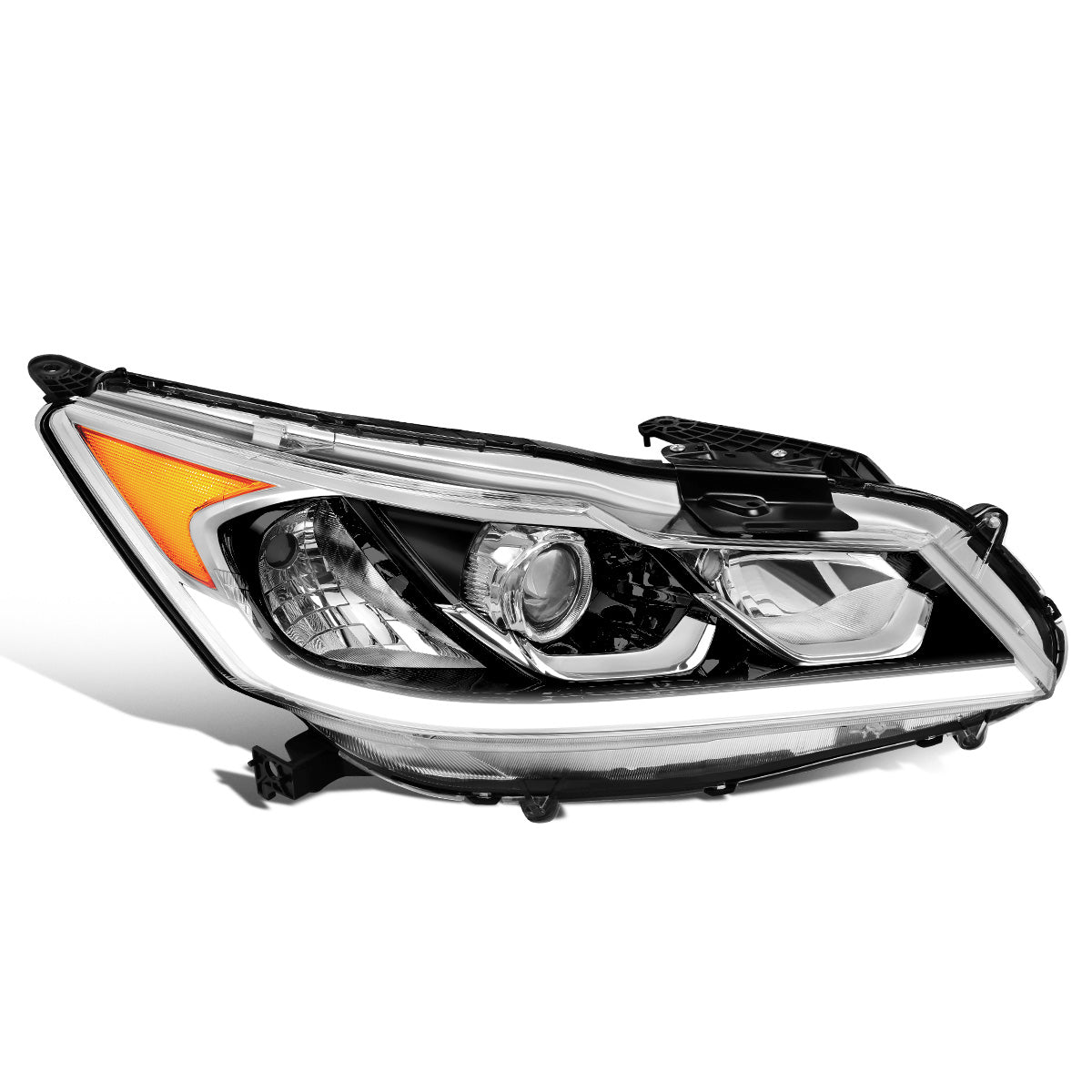 FAROS OE STYLE - 16-17 HONDA ACCORD SEDAN - FITS EX EX-L SE SPORT MODELS W/ HALOGEN HEADLIGHTS & LED DRL - H11 LOW / 9005 HIGH / 7444NA SIGNAL - RIGHT