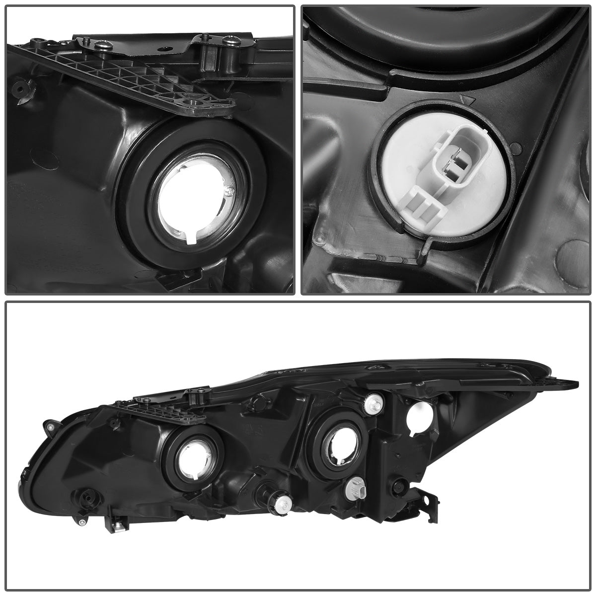 FAROS OE STYLE - 16-17 HONDA ACCORD SEDAN - FITS EX EX-L SE SPORT MODELS W/ HALOGEN HEADLIGHTS & LED DRL - H11 LOW / 9005 HIGH / 7444NA SIGNAL - RIGHT