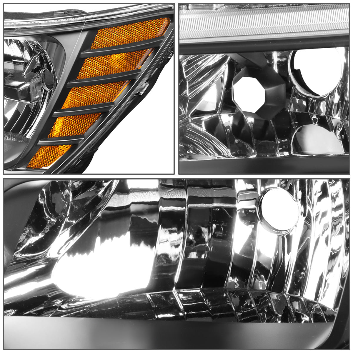 FAROS OE STYLE - 09-20 DODGE JOURNEY - USES 9005 HIGH/9006 LOW BEAM BULBS - BLACK HOUSING - LEFT