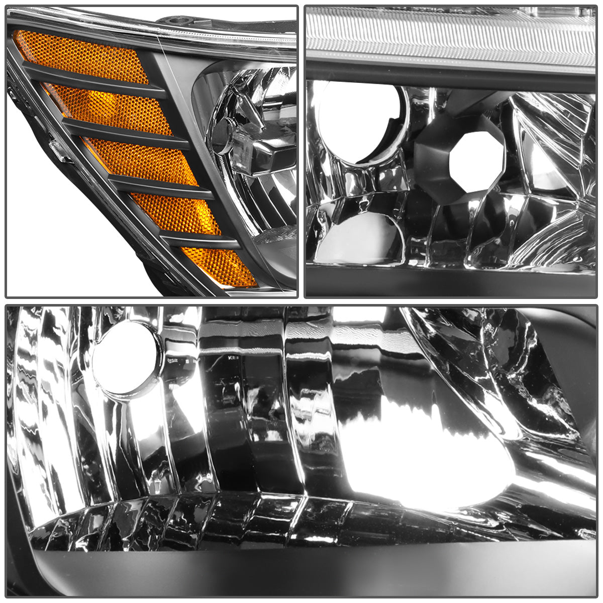 FAROS OE STYLE - 09-20 DODGE JOURNEY - USES 9005 HIGH/9006 LOW BEAM BULBS - BLACK HOUSING - RIGHT