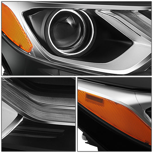 FAROS OE STYLE - 18-21 CHEVROLET EQUINOX - FITS MODELS WITH FACTORY HALOGEN HEADLIGHTS - 9012 HIGH / LOW BEAM / 7444NA TURN SIGNAL - BLACK HOUSING - RIGHT