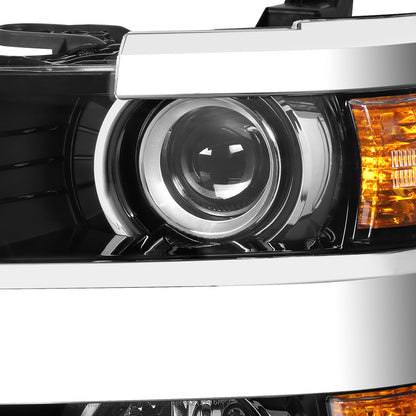 FAROS OE STYLE - 15-19 CHEVY SILVERADO 2500HD / 15-19 CHEVY SILVERADO 3500HD - 9005 HIGH / H11 LOW / 7443A SIGNAL - LEFT