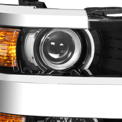 FAROS OE STYLE - 15-19 CHEVY SILVERADO 2500HD / 15-19 CHEVY SILVERADO 3500HD - 9005 HIGH / H11 LOW / 7443A SIGNAL - RIGHT