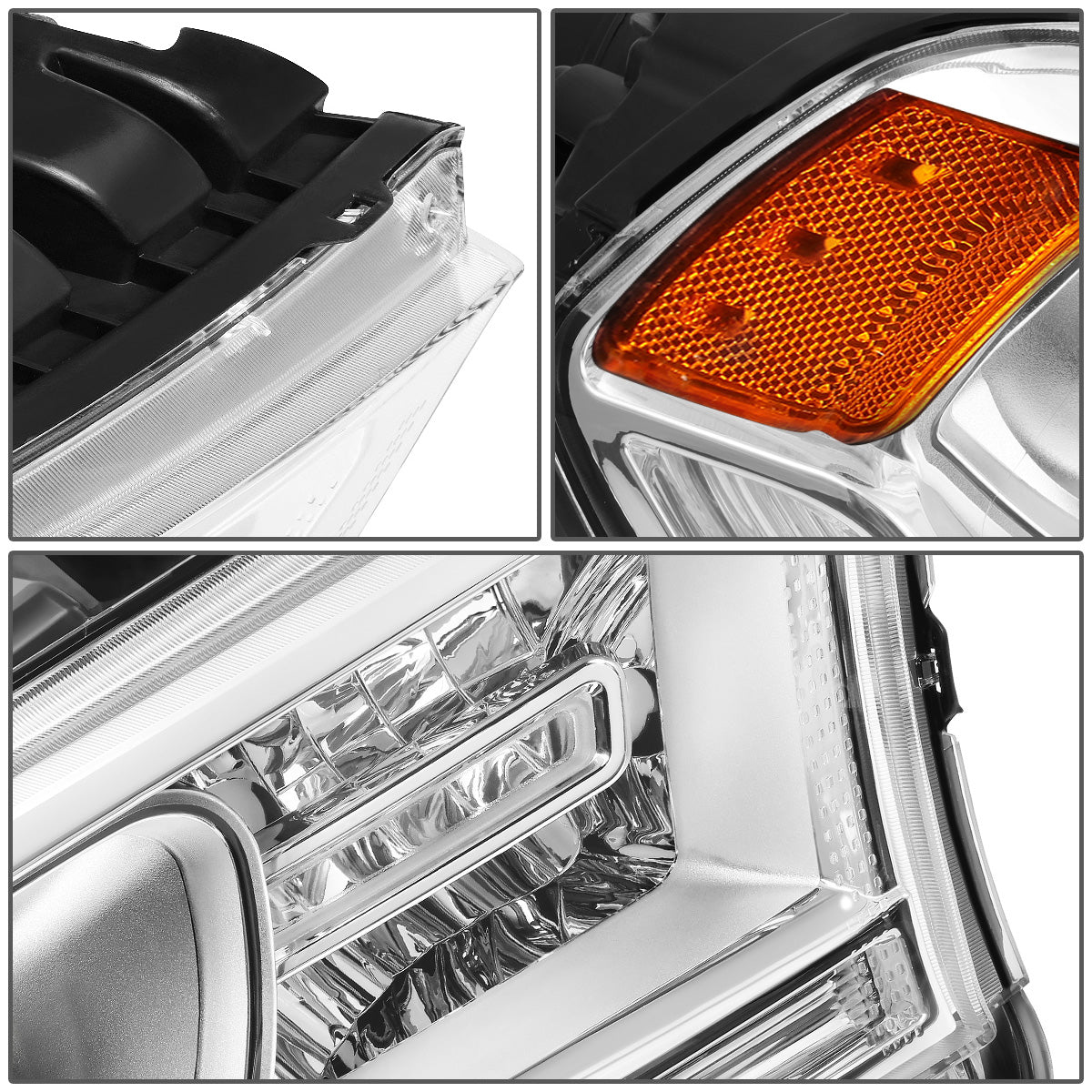 FAROS OE STYLE - 14-20 DODGE DURANGO - FITS MODELS W/ HALOGEN HEADLIGHTS WITHOUT LED DRL ONLY - 9005 HIGH & LOW BEAM / 3157 SIGNAL - RIGHT