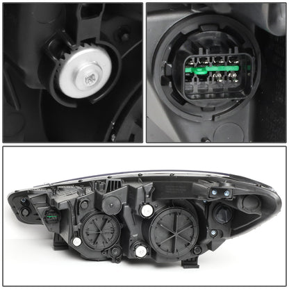 FAROS OE STYLE - 14-16 KIA FORTE, FORTE KOUP, FORTE 5 - FITS HALOGEN MODELS W/O LED DRL ONLY - H1 HIGH / H7 LOW / 2357A SIGNAL - LEFT