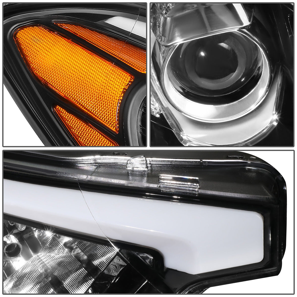FAROS OE STYLE - 14-16 KIA FORTE, FORTE KOUP, FORTE 5 - FITS HALOGEN MODELS W/O LED DRL ONLY - H1 HIGH / H7 LOW / 2357A SIGNAL - RIGHT