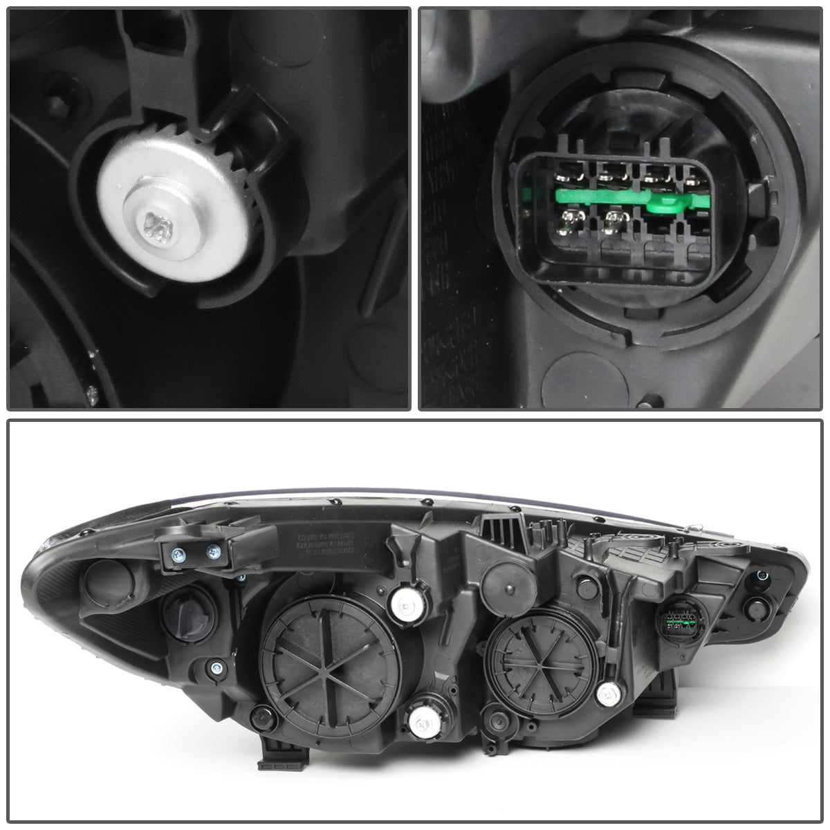 FAROS OE STYLE - 14-16 KIA FORTE, FORTE KOUP, FORTE 5 - FITS HALOGEN MODELS W/O LED DRL ONLY - H1 HIGH / H7 LOW / 2357A SIGNAL - RIGHT