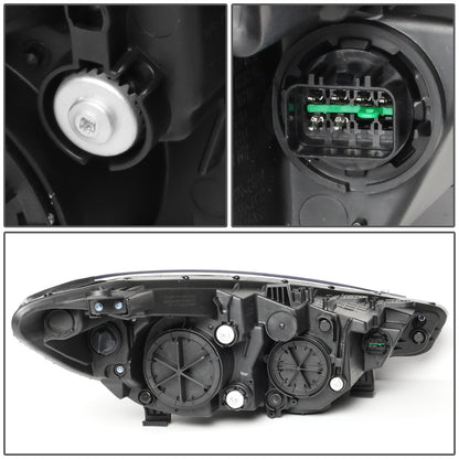 FAROS OE STYLE - 14-16 KIA FORTE, FORTE KOUP, FORTE 5 - FITS HALOGEN MODELS W/O LED DRL ONLY - H1 HIGH / H7 LOW / 2357A SIGNAL - RIGHT