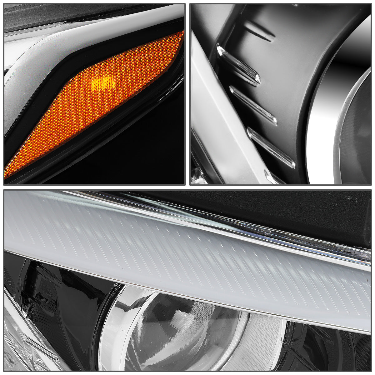 FAROS OE STYLE - 15-17 HYUNDAI SONATA - FITS MODELS W/ HALOGEN HEADLIGHTS - 9005 HIGH BEAM / H7 LOW BEAM / 2357A SIGNAL - LEFT