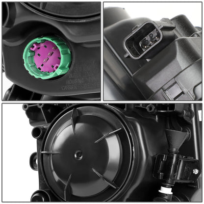 FAROS OE STYLE - 14-18 JEEP CHEROKEE - USES 9012 HIR BULB - LEFT - OE STYLE - BLACK